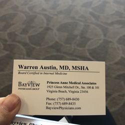 Princess Anne Medical Associates - Very caring dr