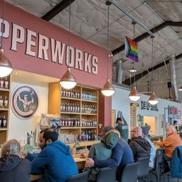Inside, distillery and restaurant
