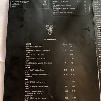 Princess Victoria - Wine list - Pubs Near Me - London, XGL