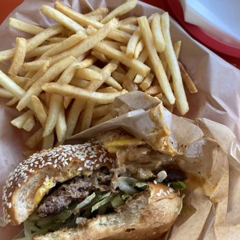 Burger District LA - Surf and Turf Specialty Burger Combo - Burgers Near Me - Los Angeles, California
