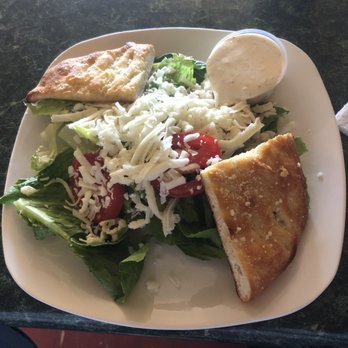 Italian Pizza Pub - Side salad with homemade creamy Italian dressing with mozzarella cheese and homemade bread - Italian Near Me - Johnson City, Tennessee