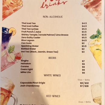 703 Thai Cuisine - Drink menu - Thai Near Me - Fairfax, Virginia 703 Thai Cuisine - Drink menu - Thai Near Me - Fairfax, Virginia