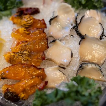 Moon Beach Sashimi & Grill - Sea cucumber and abalone - Sushi Bars Near Me - Buena Park, California