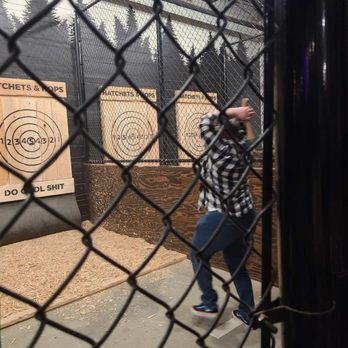 Hatchets & Hops - Black Rock Axe Throwing - My throw 1/3 - Axe Throwing Near Me - Buffalo, New York Hatchets & Hops - Black Rock Axe Throwing - My throw 1/3 - Axe Throwing Near Me - Buffalo, New York