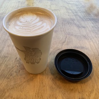 Dog River Coffee Co - 16 oz lavender latte! - Coffee & Tea Near Me - Hood River, Oregon