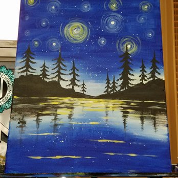 Red Devil Pizza - Starry Lake done by Lysa our paint nite instructor. This is a great venue. Food great. Friendly servers. Everyone working there friendly. - Pizza Near Me - Covina, California Red Devil Pizza - Starry Lake done by Lysa our paint nite instructor. This is a great venue. Food great. Friendly servers. Everyone working there friendly. - Pizza Near Me - Covina, California