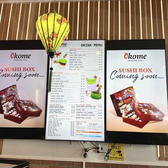 OKOME すし - Menu - Coffee & Tea Near Me - Fresno, California