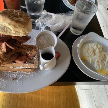 Maple Bacon Restaurant - Southern Fried Chicken & Sausage Waffle - American Near Me - Plano, Texas Maple Bacon Restaurant - Southern Fried Chicken & Sausage Waffle - American Near Me - Plano, Texas