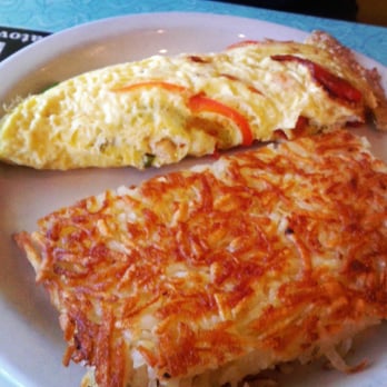 Over Easy - Arcadia - Pepper and goat cheese omelet at Over Easy - Breakfast & Brunch Near Me - Phoenix, Arizona Over Easy - Arcadia - Pepper and goat cheese omelet at Over Easy - Breakfast & Brunch Near Me - Phoenix, Arizona