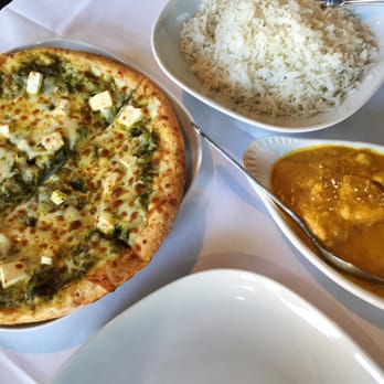 Curry & Pie - saag paneer personal size pizza & chicken korma - Indian Near Me - Washington, DC, District of Columbia Curry & Pie - saag paneer personal size pizza & chicken korma - Indian Near Me - Washington, DC, District of Columbia