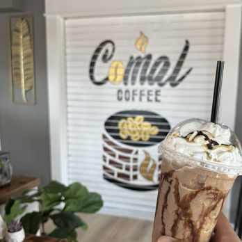 Comal Coffee - Company logo my personal favorite drink mocha carmel - Coffee Roasteries Near Me - Stockton, California