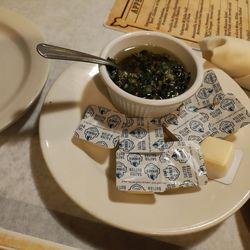 La Fusta Restaurant - Complimentary Butter and Chimichurri to go with the Bread
