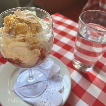Brasserie Le Bouchon Restaurants - Peach Melba - French Near Me - Cold Spring, New York