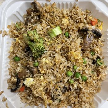 Ding How Restaurant - Vegetable Fried Rice (a few portions removed) - Chinese Near Me - Davis, California
