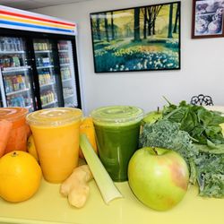 Fresh Squeezed Juice Selection: Orange, Carrot/Orange and Green Juice