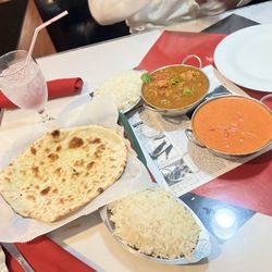Taj India Restaurant - Chicken Makhani Cheese Nan Chicken Jalfrezel