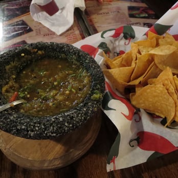 La Costilla Grill - Green salsa in stone pestel. - Mexican Near Me - Atlanta, Georgia La Costilla Grill - Green salsa in stone pestel. - Mexican Near Me - Atlanta, Georgia