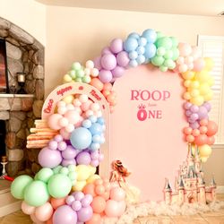 The Balloon Craze - Once Upon a Time | Princess themed birthday | First birthday | Castle | Pastel Balloons