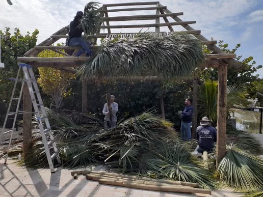 Slide of JM Tiki huts
