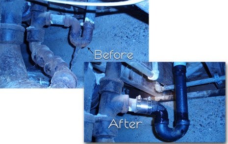 Slide of Salt Lake Drain Cleaning