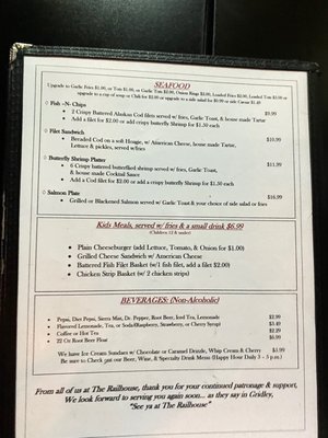 Menu photo 1 Rail House Pub & Grill Gridley, CA Menu photo 1 Rail House Pub & Grill Gridley, CA