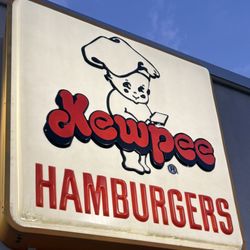 Kewpee Hamburgers - Their sign above the drive-thru