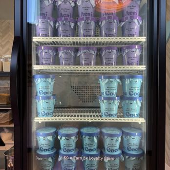 Blue Bowl Superfoods - Take home containers - love that they sell the blue base! - Acai Bowls Near Me - Oceanside, California