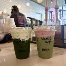 Dani's matcha w vanilla cold foam - coconut matcha with coconut cold foam Dani's matcha w vanilla cold foam - coconut matcha with coconut cold foam