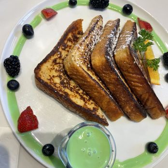Toast In Town - Pandan French toast - Salad Near Me - Foster City, California Toast In Town - Pandan French toast - Salad Near Me - Foster City, California