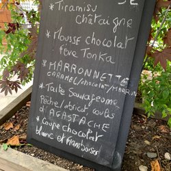 Chataignes et Champignons - Dessert menu