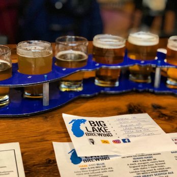 Big Lake Brewing - Flight was great! - Bars Near Me - Holland, Michigan