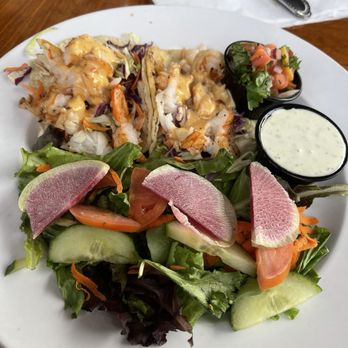 Noyo River Grill - This was the house salad with chicken. It was refreshing and tasty. - American Near Me - Fort Bragg, California Noyo River Grill - This was the house salad with chicken. It was refreshing and tasty. - American Near Me - Fort Bragg, California