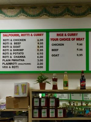 Menu photo 3 ACR Hot Roti & Doubles Scarborough, ON