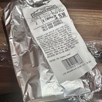 Northgate Market - Cost of two huge chicken quesadillas - Grocery Near Me - Culver City, California