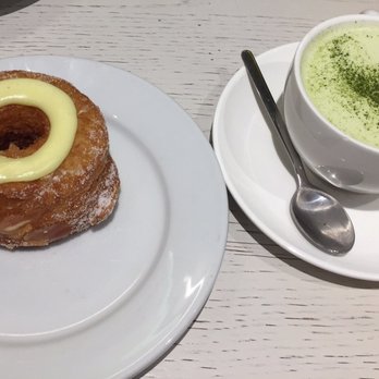 Dominique Ansel Bakery - Cronut and Matcha latte - Bakeries Near Me - Victoria, XGL