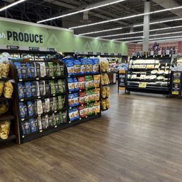 the inside of a grocery store