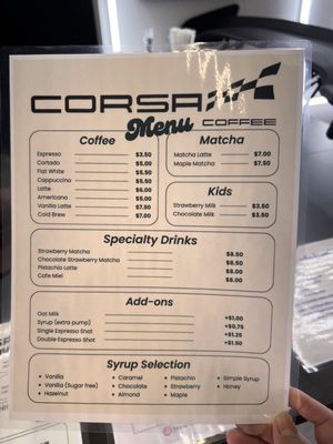 Menu photo 8 Corsa Coffee Las Vegas, NV