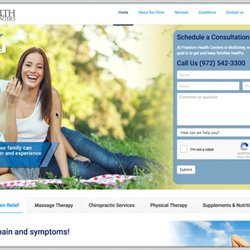 Portside Marketing - Freedom Health Centers McKinney Website Design by Portside Marketing, LLC 1011 Surrey Ln, Bldg 200 Flower Mound, TX 75022 (97...