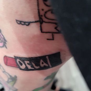 Corazon Sagrado Tattoos - Fresh tattoo on the elbow - Tattoo Near Me - West hills, California