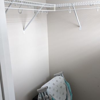 EasyClosets - Before with just a rack hanger. - Cabinetry Near Me - Parsippany, New Jersey