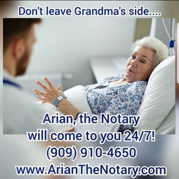 Arian the Notary - We travel to Hospitals, Senior Homes, Assisted Living, and wherever else you may need us. Just send your address and we're on our way! - Notaries Near Me Arian the Notary - We travel to Hospitals, Senior Homes, Assisted Living, and wherever else you may need us. Just send your address and we're on our way! - Notaries Near Me