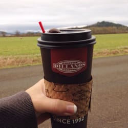 The Bean Hopper - English toffee latte with chocolate covered beans on top
