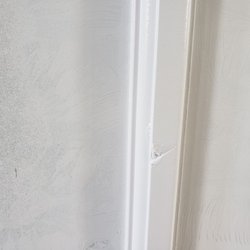 Dean Home Supply + Service - Dent in the new door.