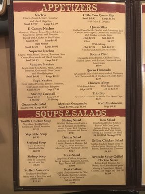 Menu photo 5 El Vaquero Hallettsville, TX