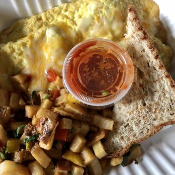 bellagreen - Shrimp and & Avocado Omelet - New American Near Me - Houston, Texas