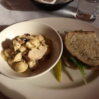 Casbah - Gusto menu (lunch) - orrechete pasta and turkey sandwich - Greek Near Me - Pittsburgh, Pennsylvania