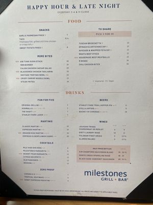 Menu photo 2 Milestones Restaurants West Vancouver, BC