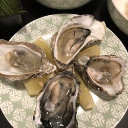 Was happy to find oysters here. I had to throw away 3 because really young. The rest were alright tasting. I still love my Shigoku oysters!