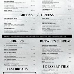 Hidden Pines Bar & Grill - Menu