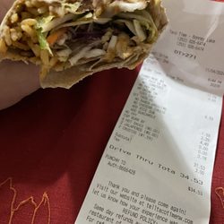 Taco Time - Veggie burrito that should have guacamole I paid for; it was nowhere to be found.